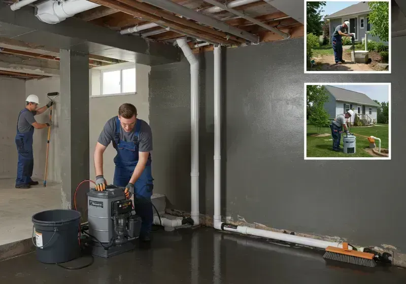 Basement Waterproofing and Flood Prevention process in New Lenox, IL